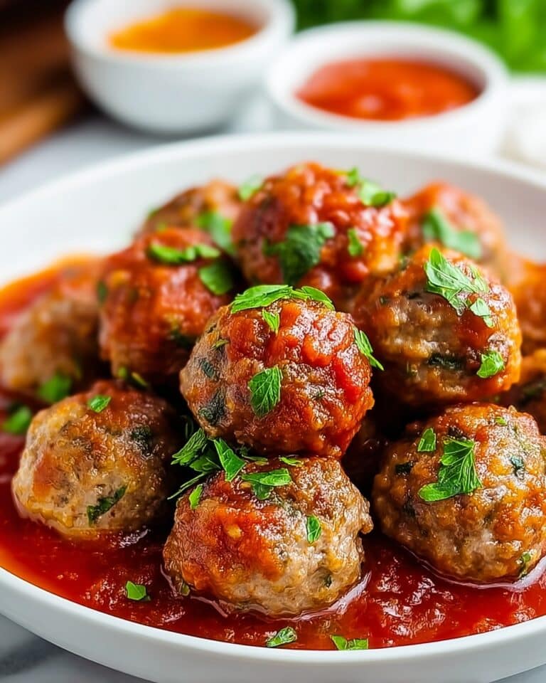 Mini Meatballs with Marinara Sauce Recipe