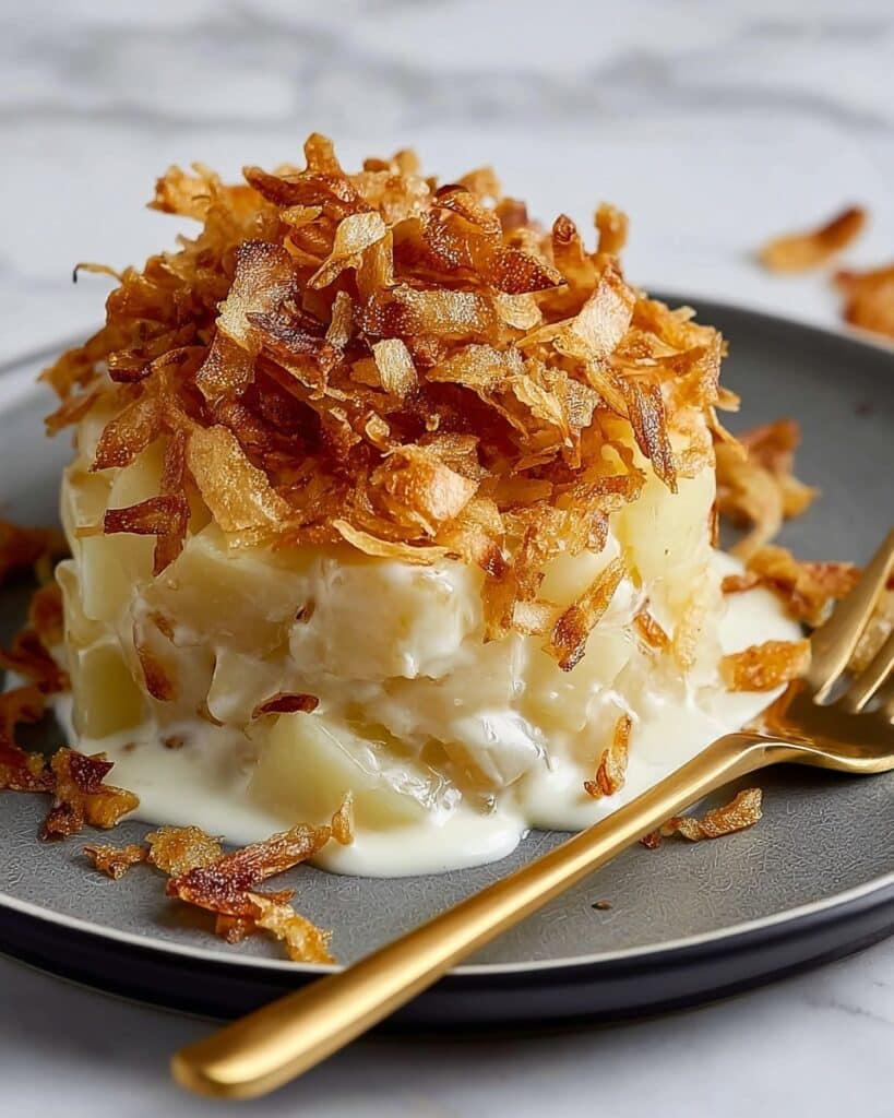 French Onion Funeral Potatoes Recipe