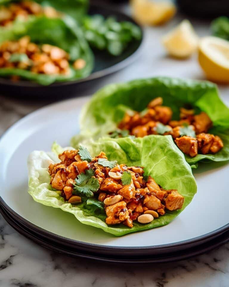 Thai Sweet Chili Chicken Lettuce Wraps Recipe