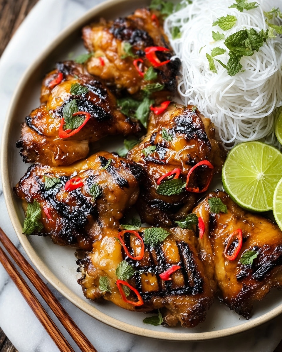 Grilled Vietnamese Lemongrass Chicken Recipe - Recipe Image