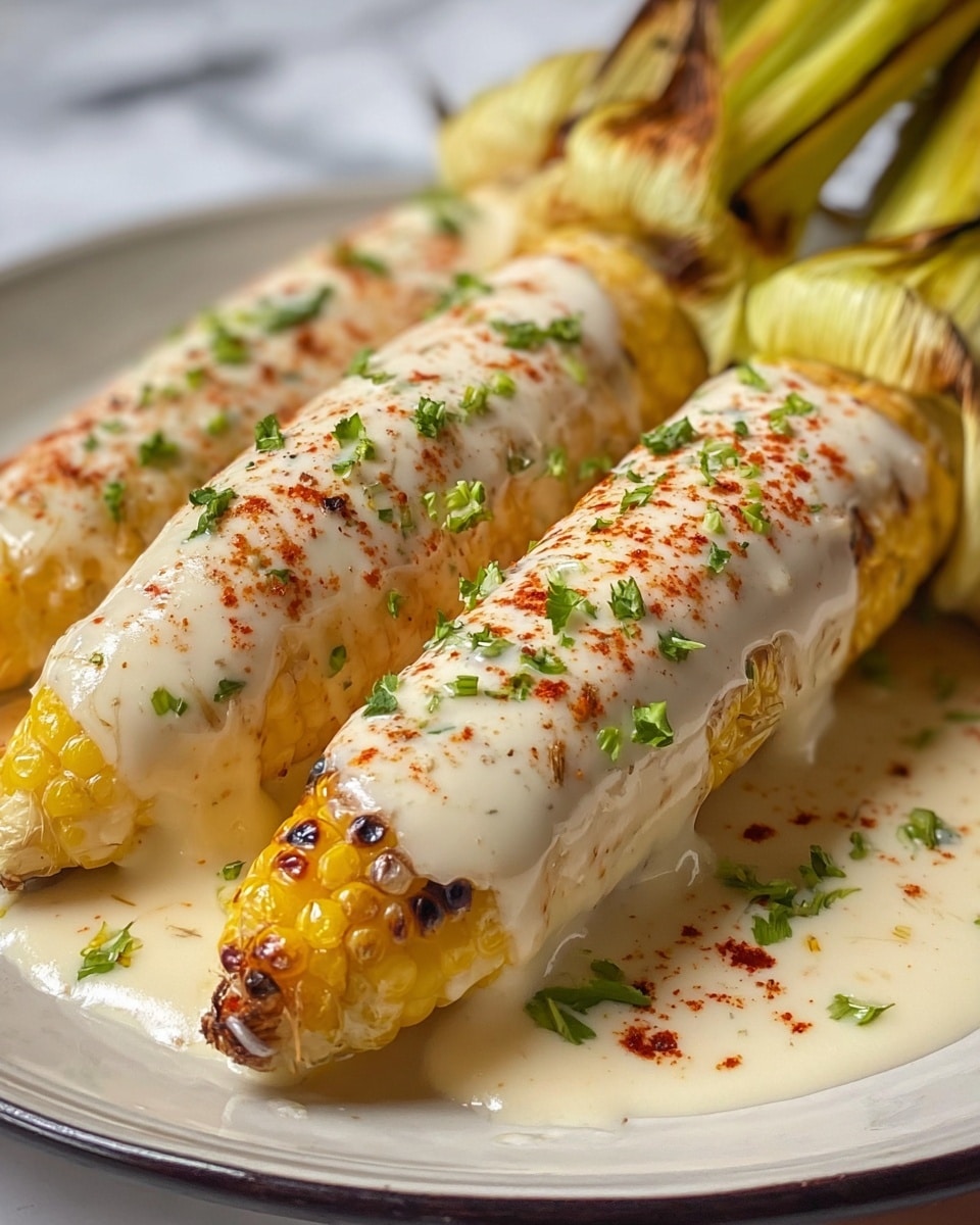 Cheesy Garlic Butter Corn on the Cob Recipe - Recipe Image