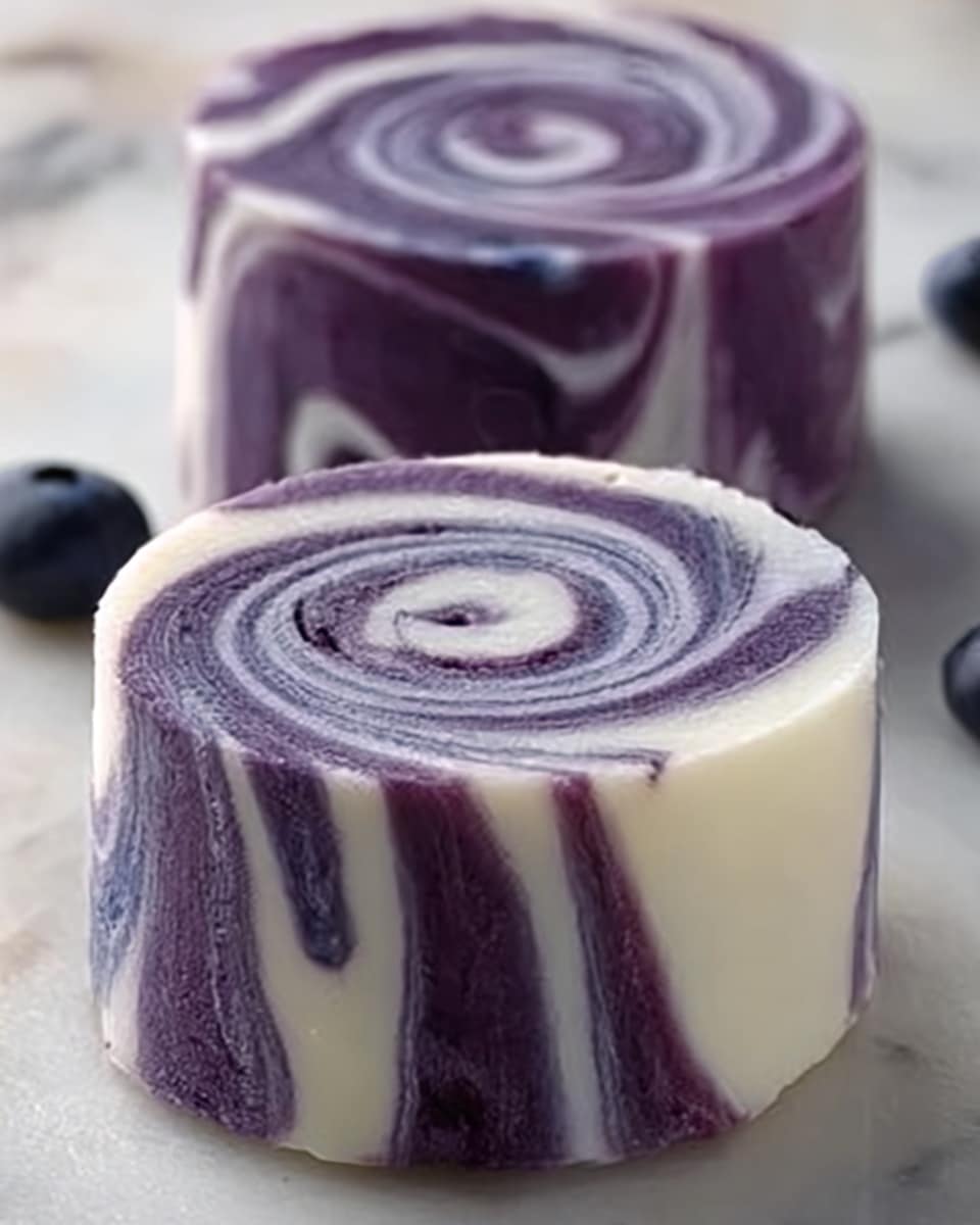 Blueberry Swirl Yogurt Bites Recipe - Recipe Image