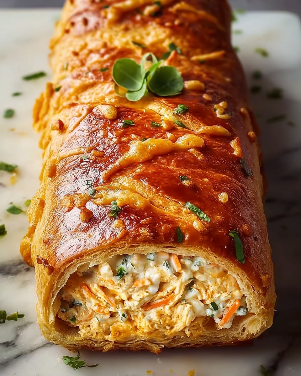 Cheesy Buffalo Chicken Strombolis Recipe - Recipe Image