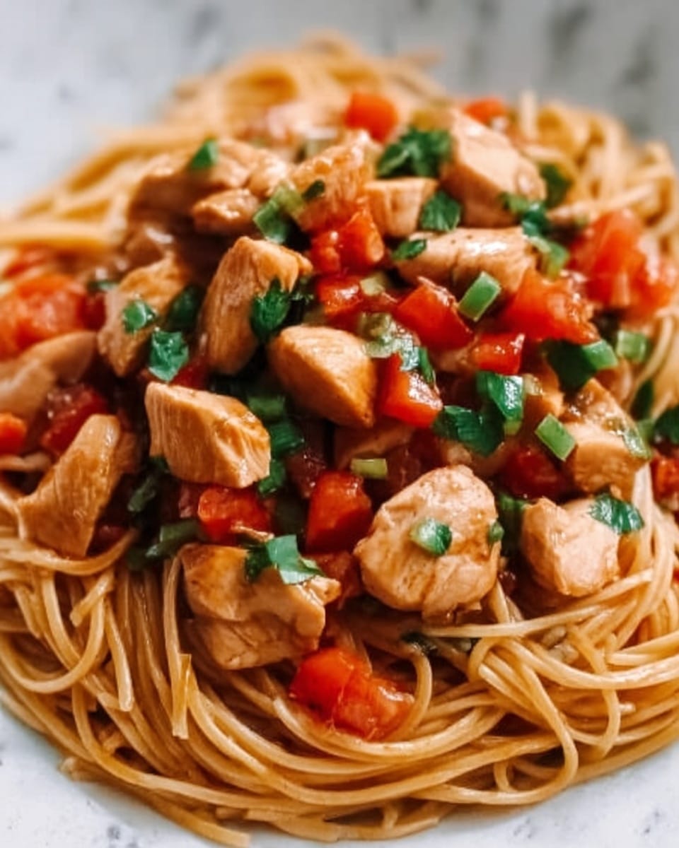 Chicken Spaghetti Lo Mein Recipe - Recipe Image