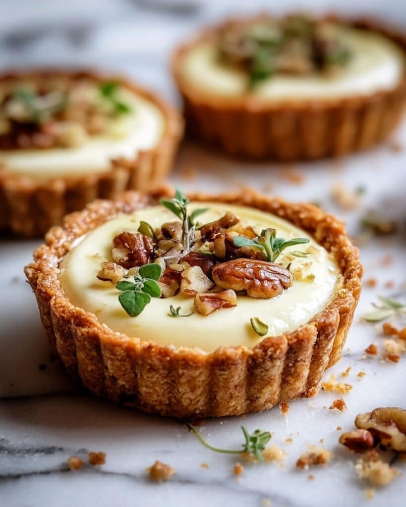Goat Cheese and Walnut Tarts Recipe