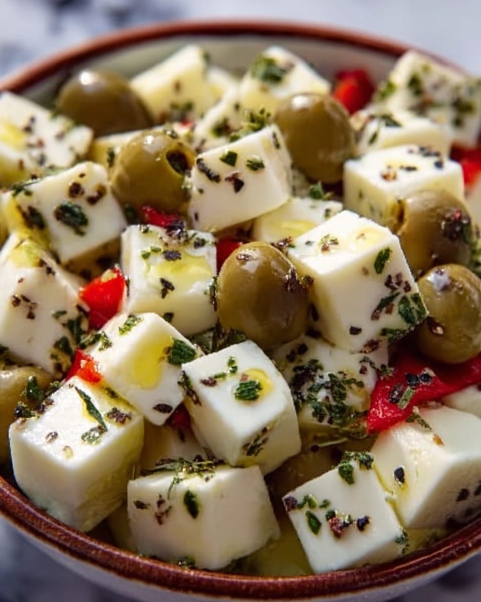 Marinated Cheese and Olive Platter Recipe - Recipe Image