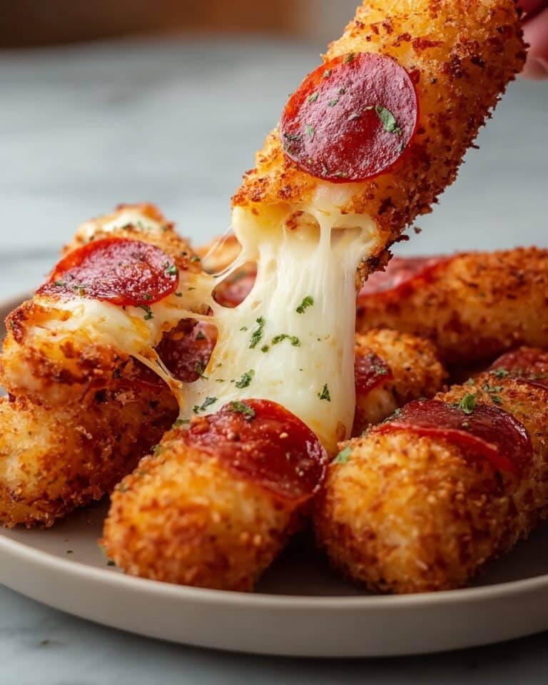 Pepperoni Pizza Mozzarella Sticks Recipe