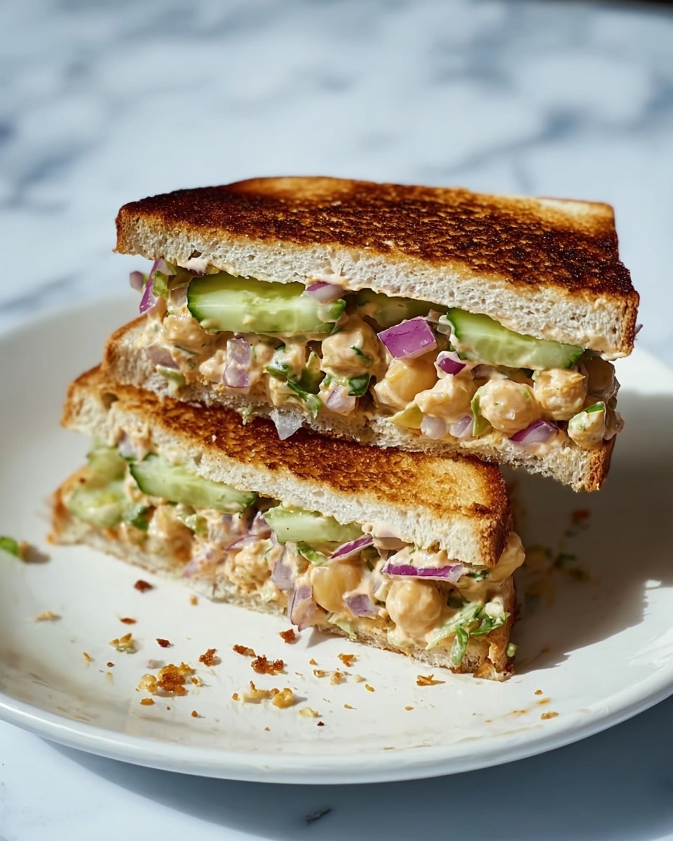 Irresistible Chickpea Salad Melts: The Ultimate Sandwich Recipe - Recipe Image