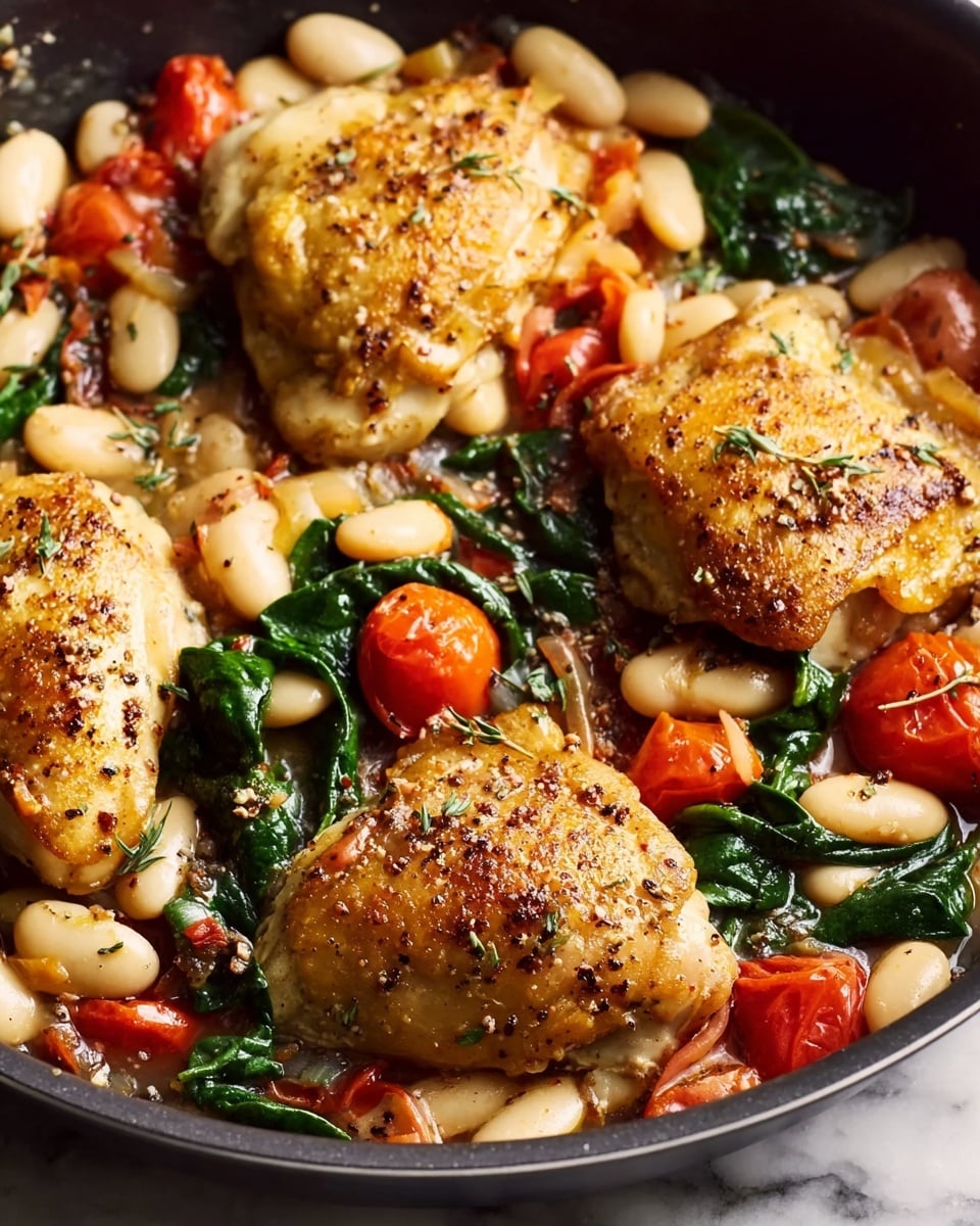 Herbed Chicken with Cannellini Beans Recipe - Recipe Image