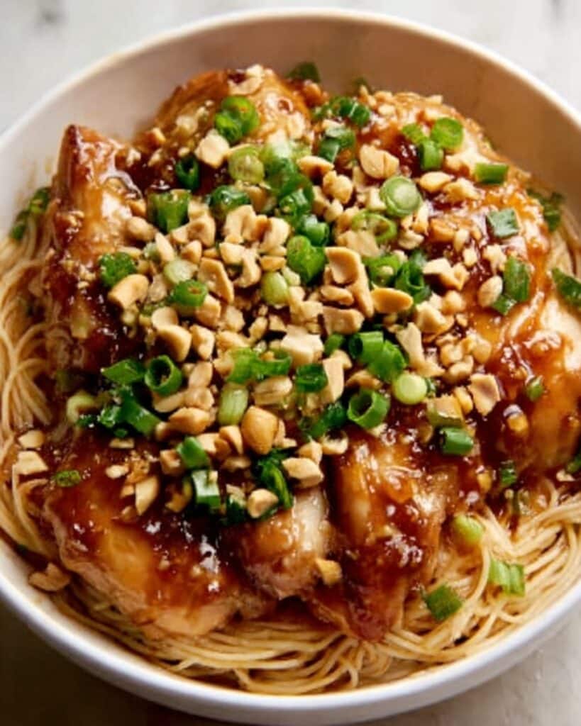 Spicy Kung Pao Chicken Noodles Recipe