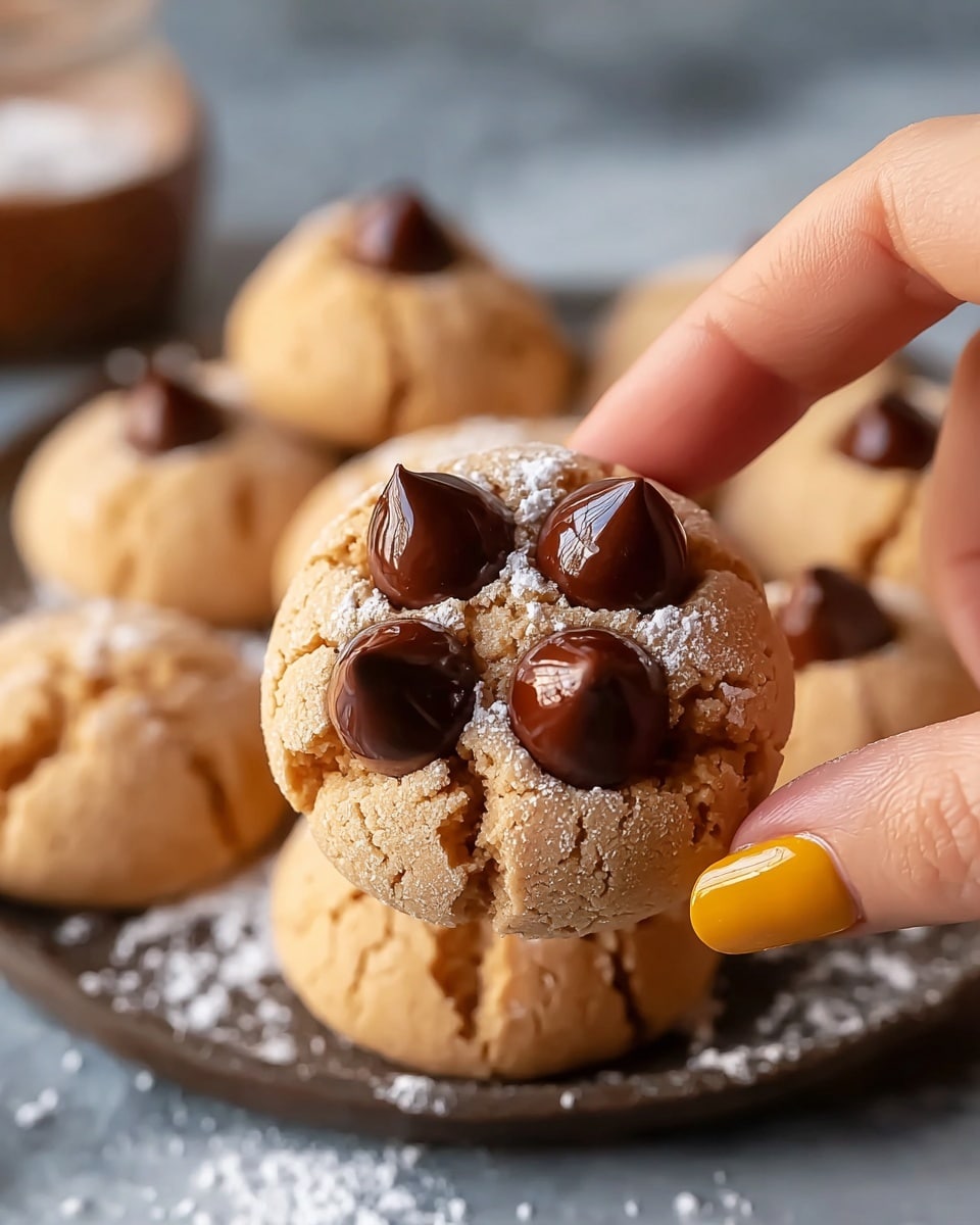 Bear Paw Peanut Butter Blossom Cookies Recipe - Recipe Image
