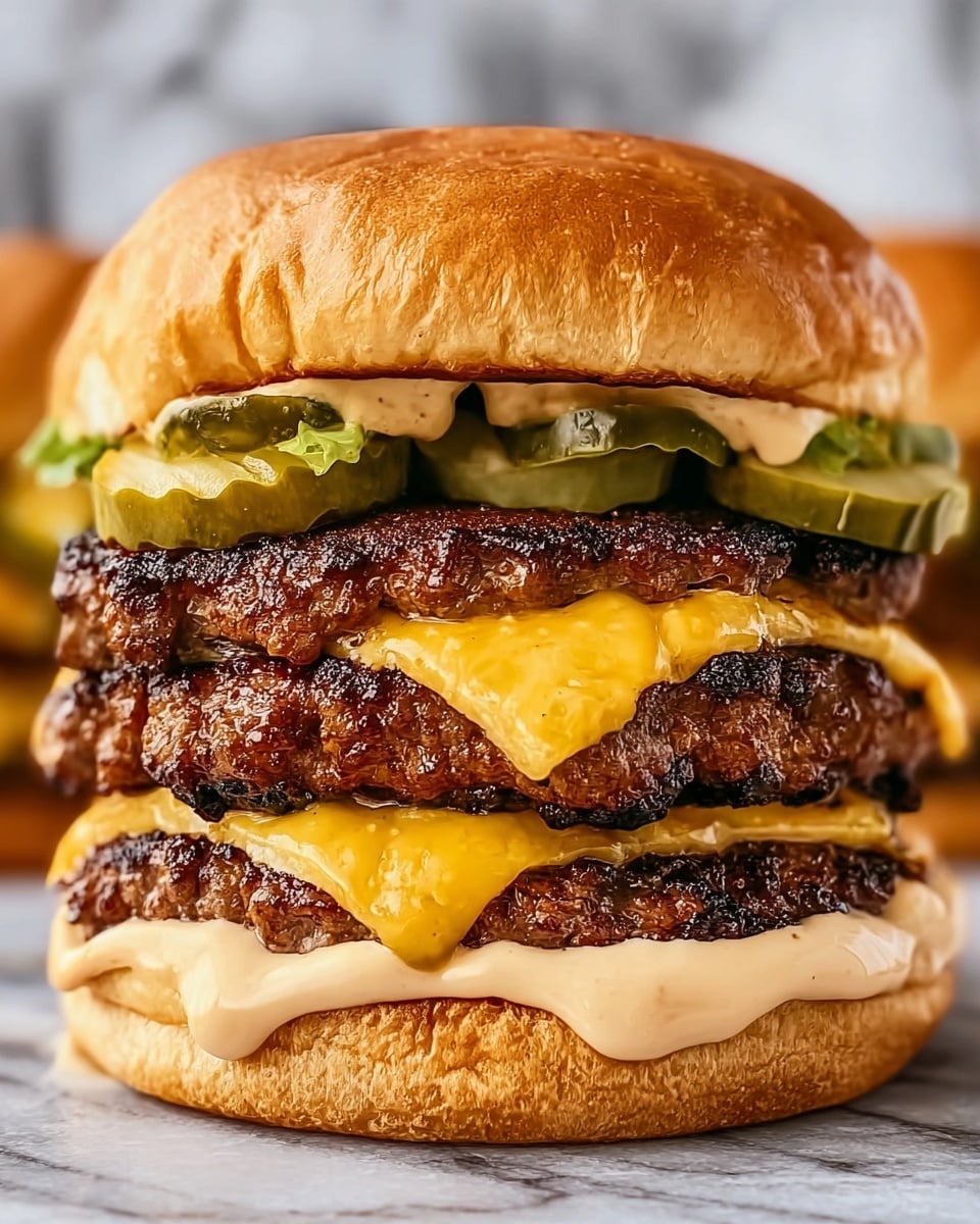 Homemade Sonic Double Smasher Burger Recipe - Recipe Image