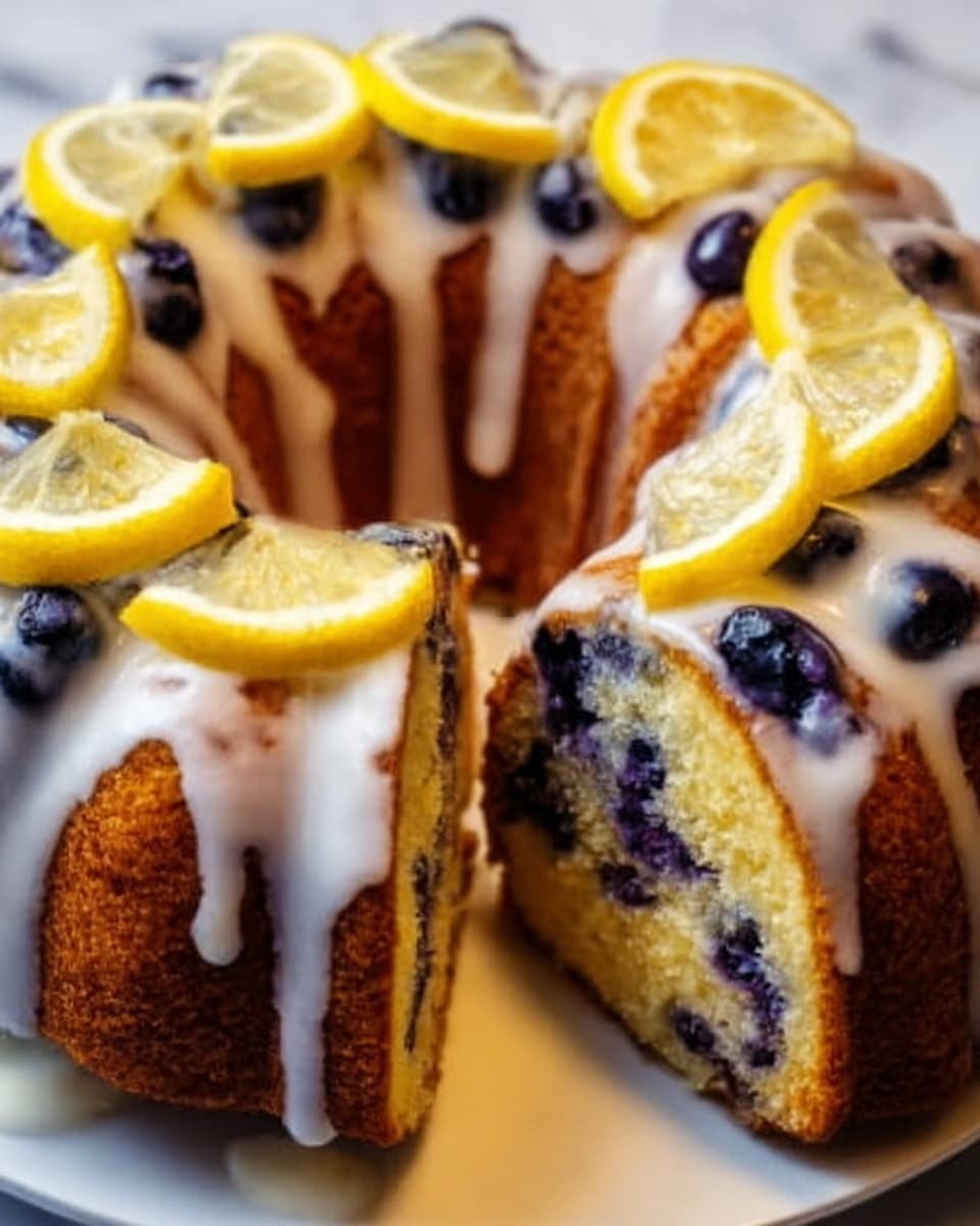 Lemon Blueberry Bundt Cake Recipe - Recipe Image