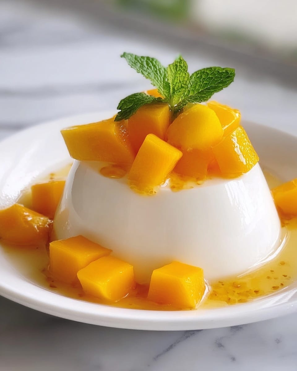 Mango Panna Cotta Delight Recipe - Recipe Image