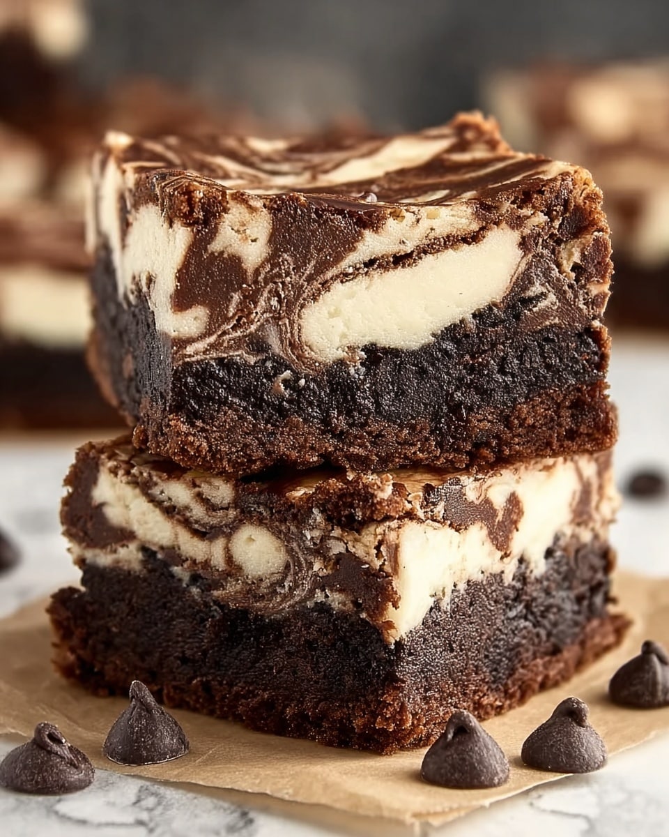 Cream Cheese Brownies Recipe - Recipe Image