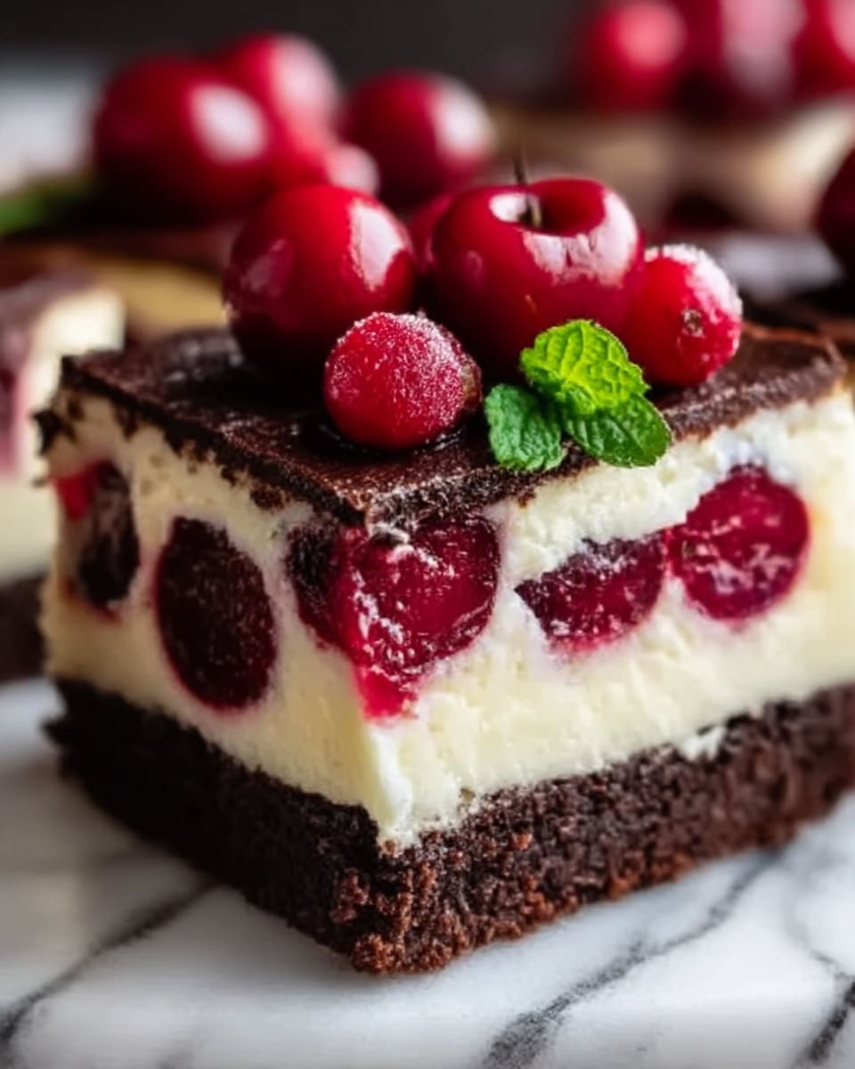 Cherry Cheesecake Brownies Recipe - Recipe Image