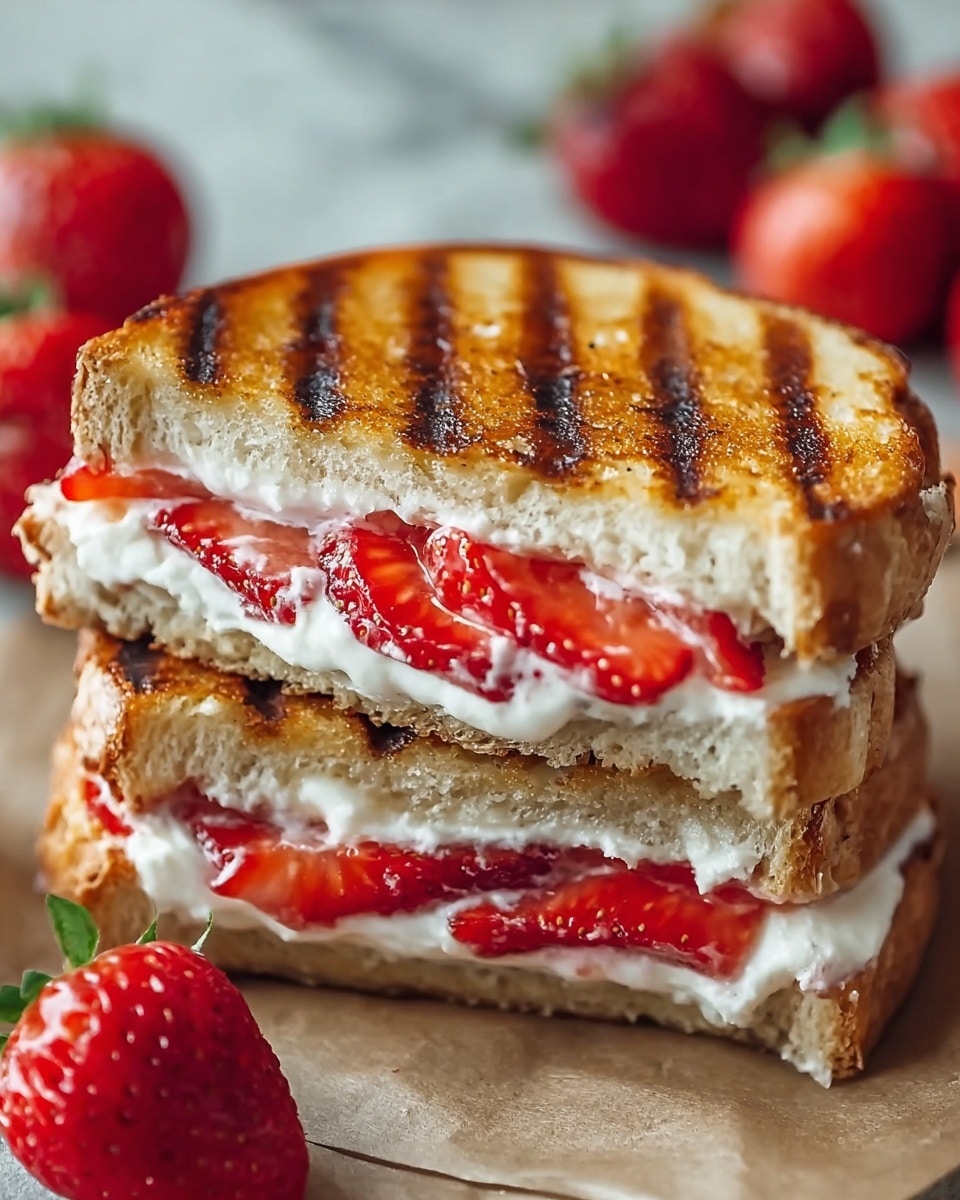 Strawberry Cheesecake Sandwiches Recipe - Recipe Image