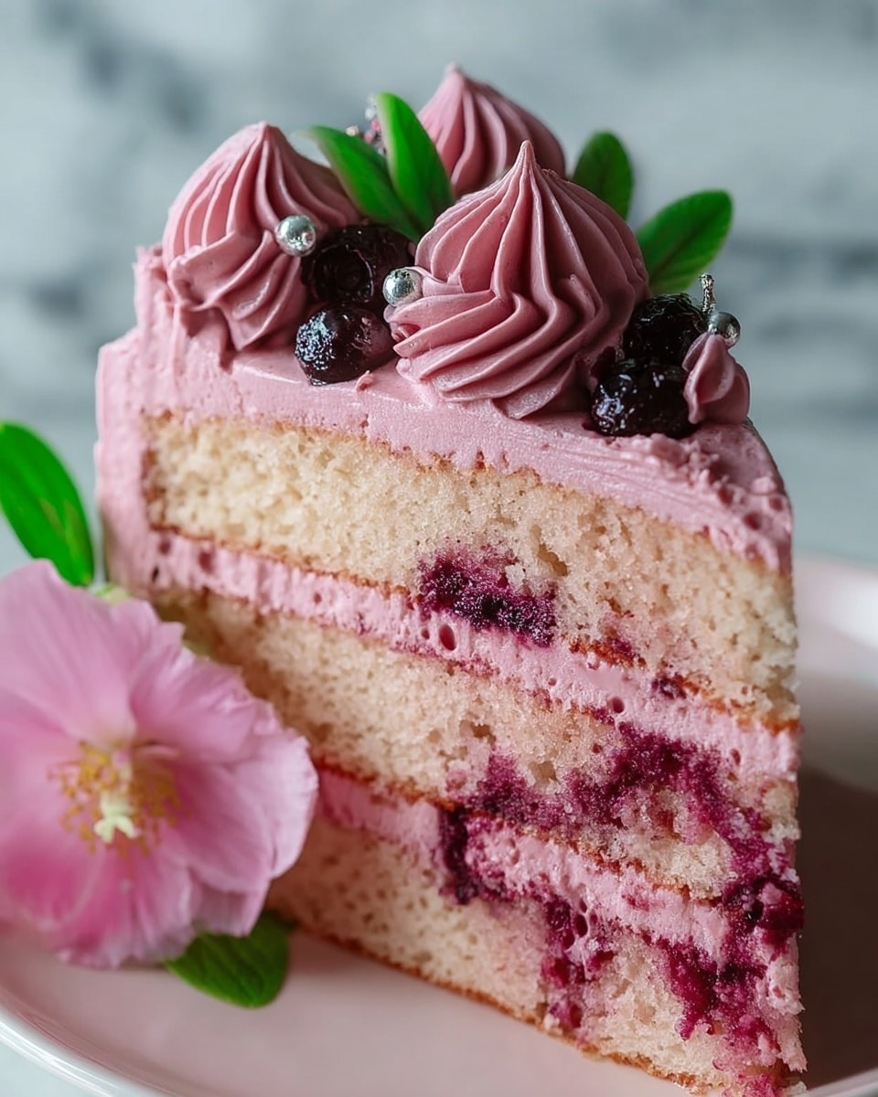 Hibiscus Bliss Cake Recipe - Recipe Image