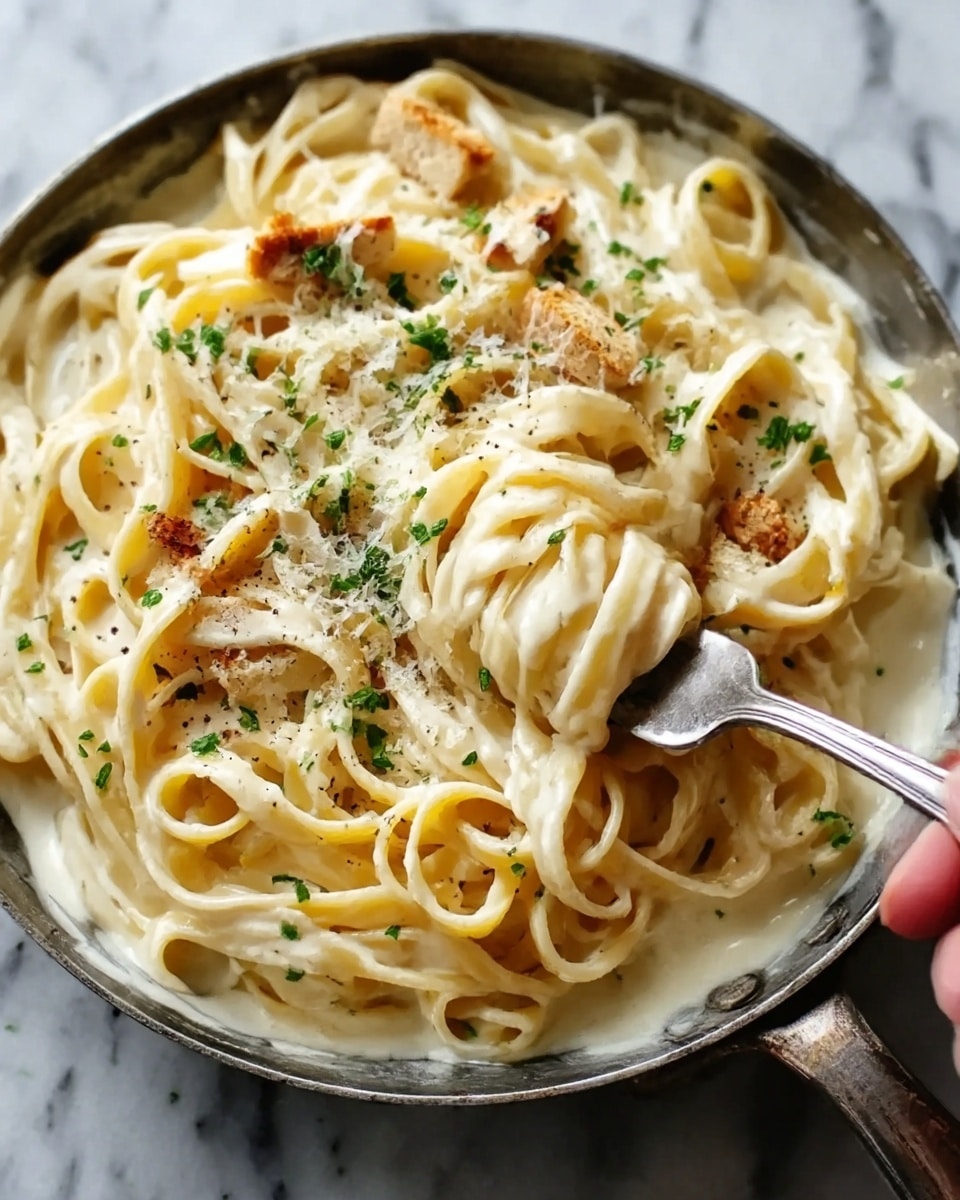 Easy Creamy Pumpkin Alfredo Pasta Recipe - Recipe Image