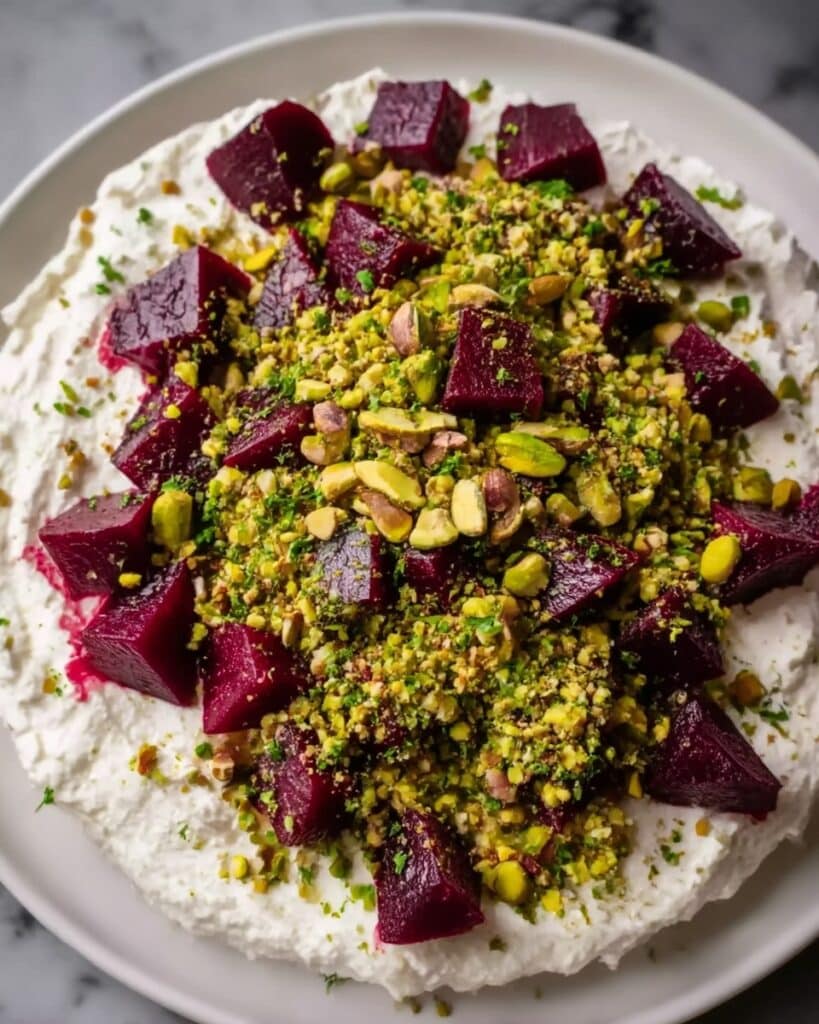 Whipped Feta with Roasted Beets & Pistachios Recipe