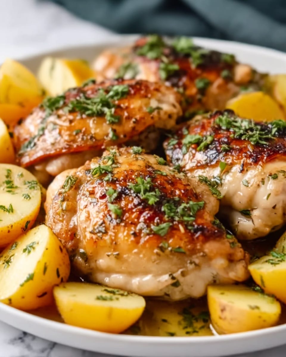 Chicken with Apples and Maple-Lime Sauce Recipe - Recipe Image