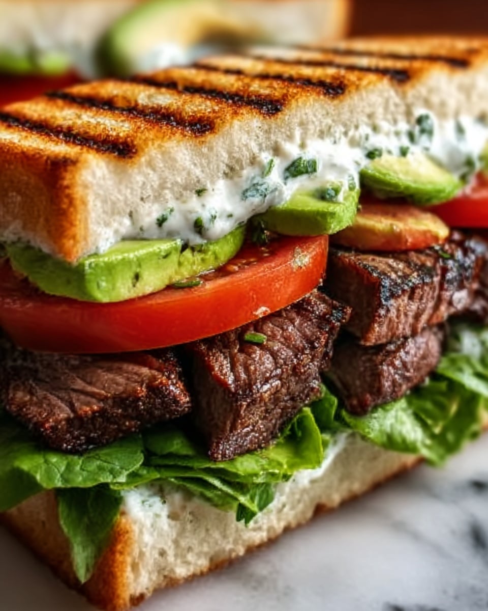 Grilled Steak & Avocado Sandwich Recipe - Recipe Image