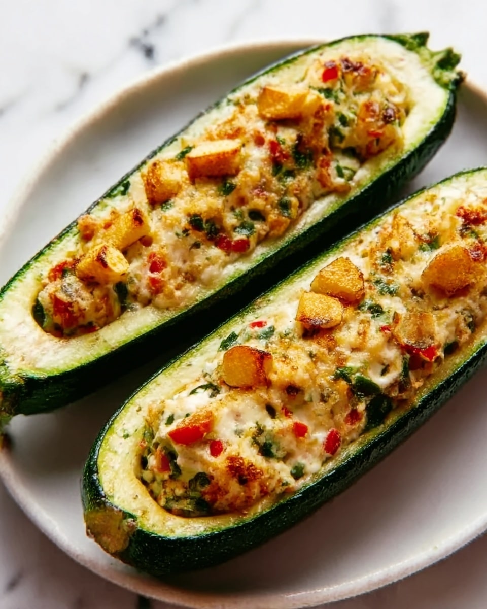 Mediterranean Stuffed Zucchini Recipe - Recipe Image