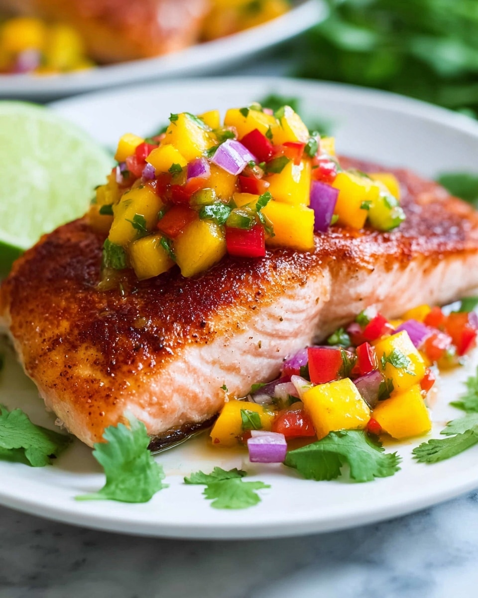 Mango Salsa Salmon Recipe - Recipe Image