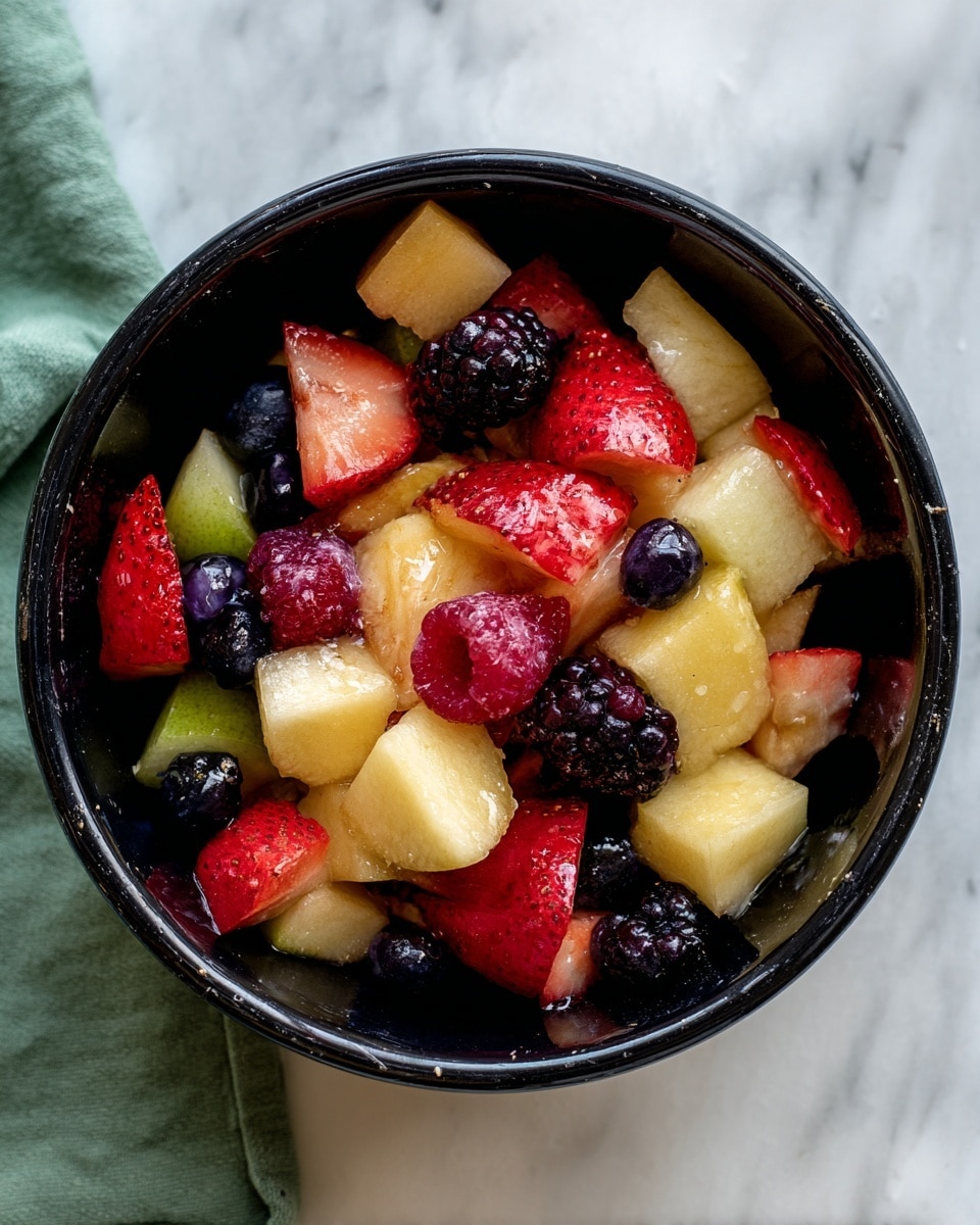 Fall Fruit Salad with Orange Maple Cinnamon Dressing Recipe - Recipe Image