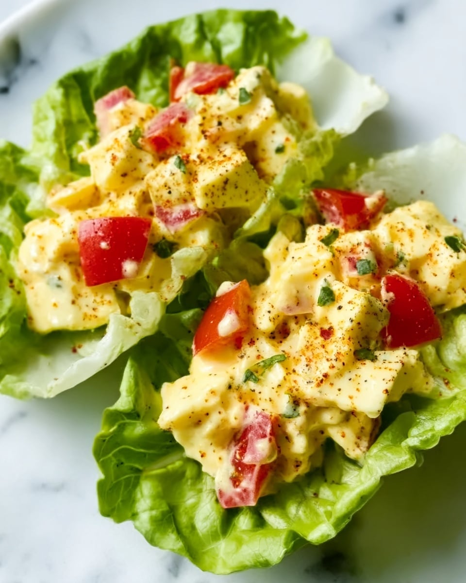BLT Egg Salad Lettuce Wraps Recipe - Recipe Image