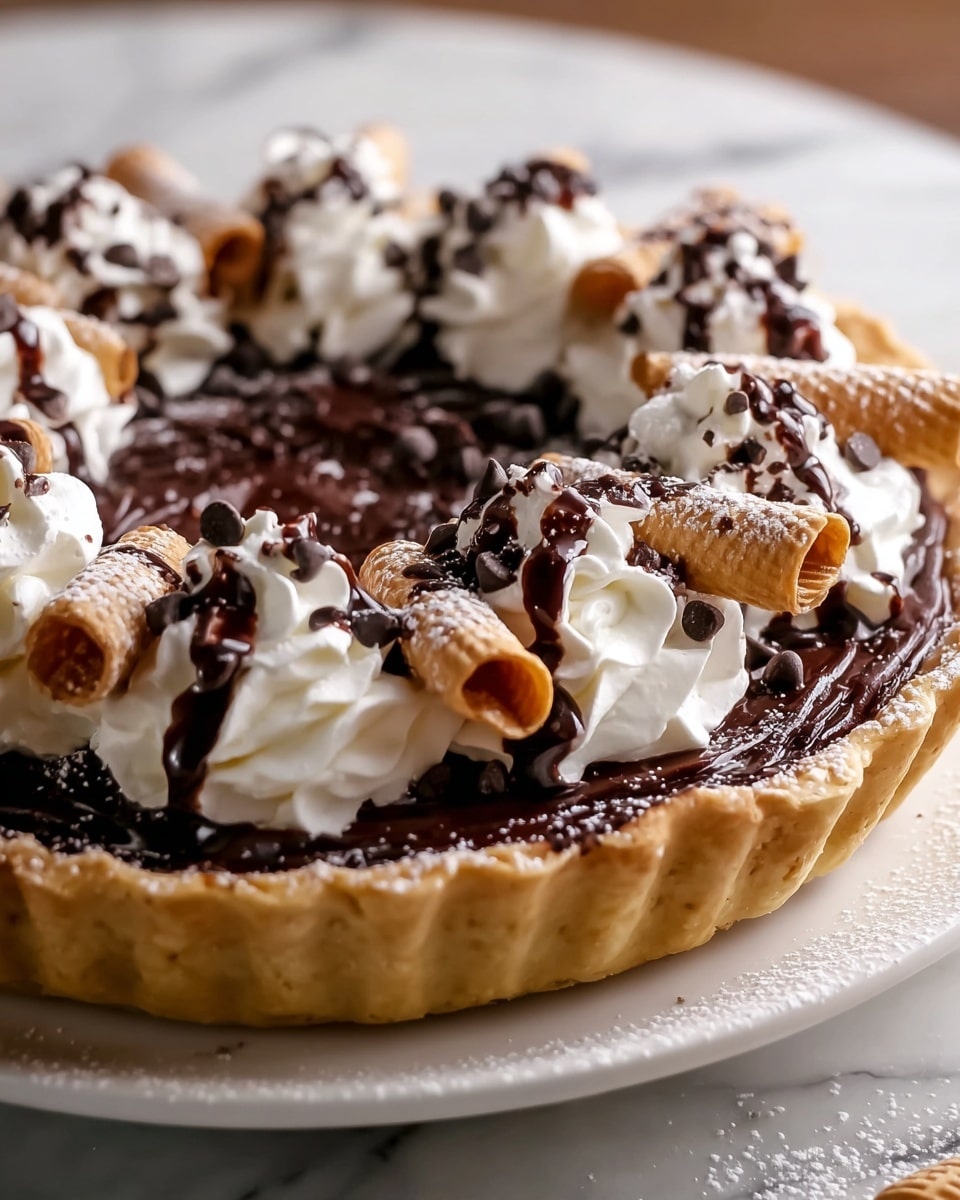 The Best Cannoli Cream Pie You’ll Ever Make At Home Recipe - Recipe Image