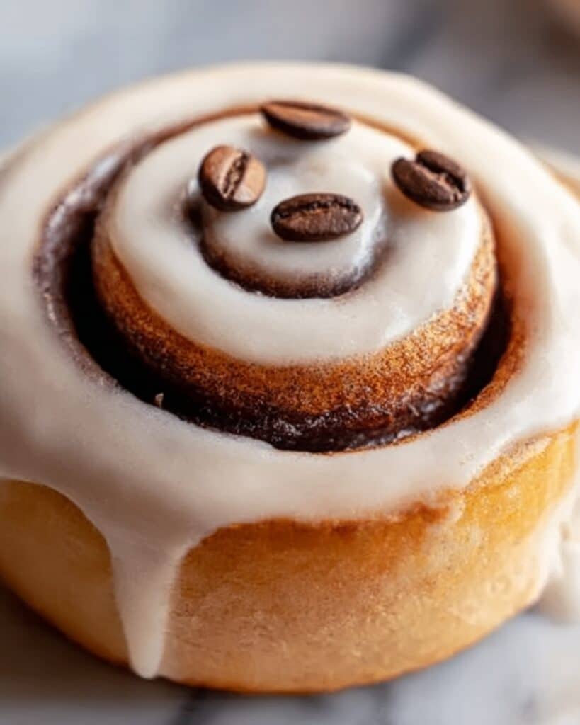 Coffee Cinnamon Rolls with Light Brown Coffee Frosting Recipe