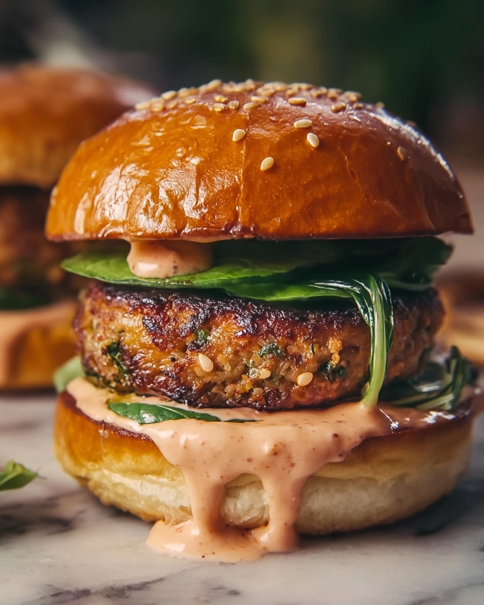 Juicy Smashed Patty Burger with Secret Sauce Recipe - Recipe Image