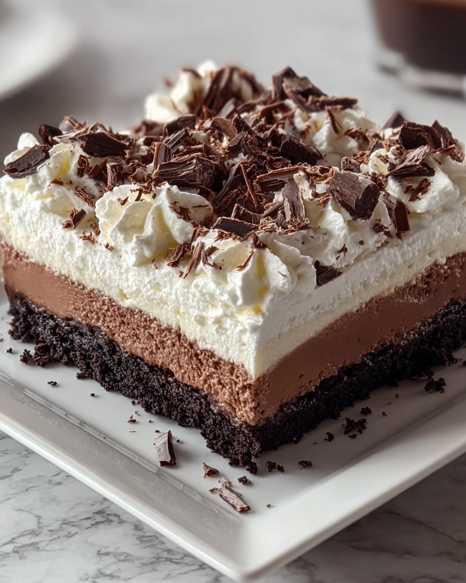 Brownie Refrigerator Cake Recipe - Recipe Image