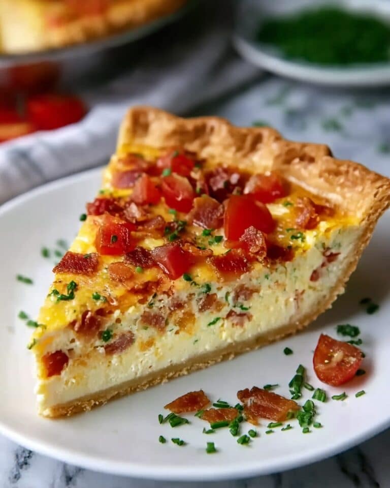 Hash Brown Crust Bacon and Cheddar Quiche Recipe