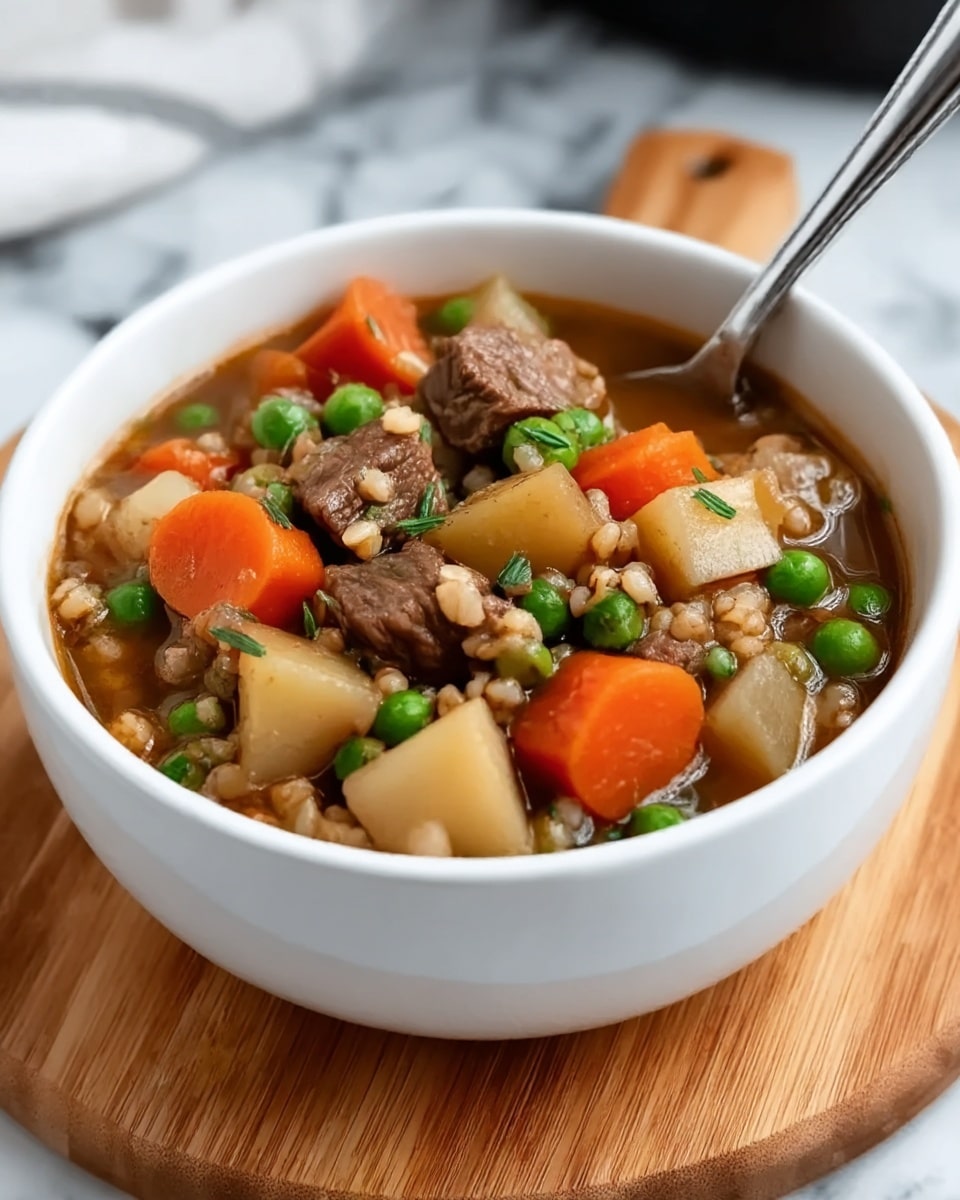 Old Fashioned Beef Barley Stew Recipe - Recipe Image