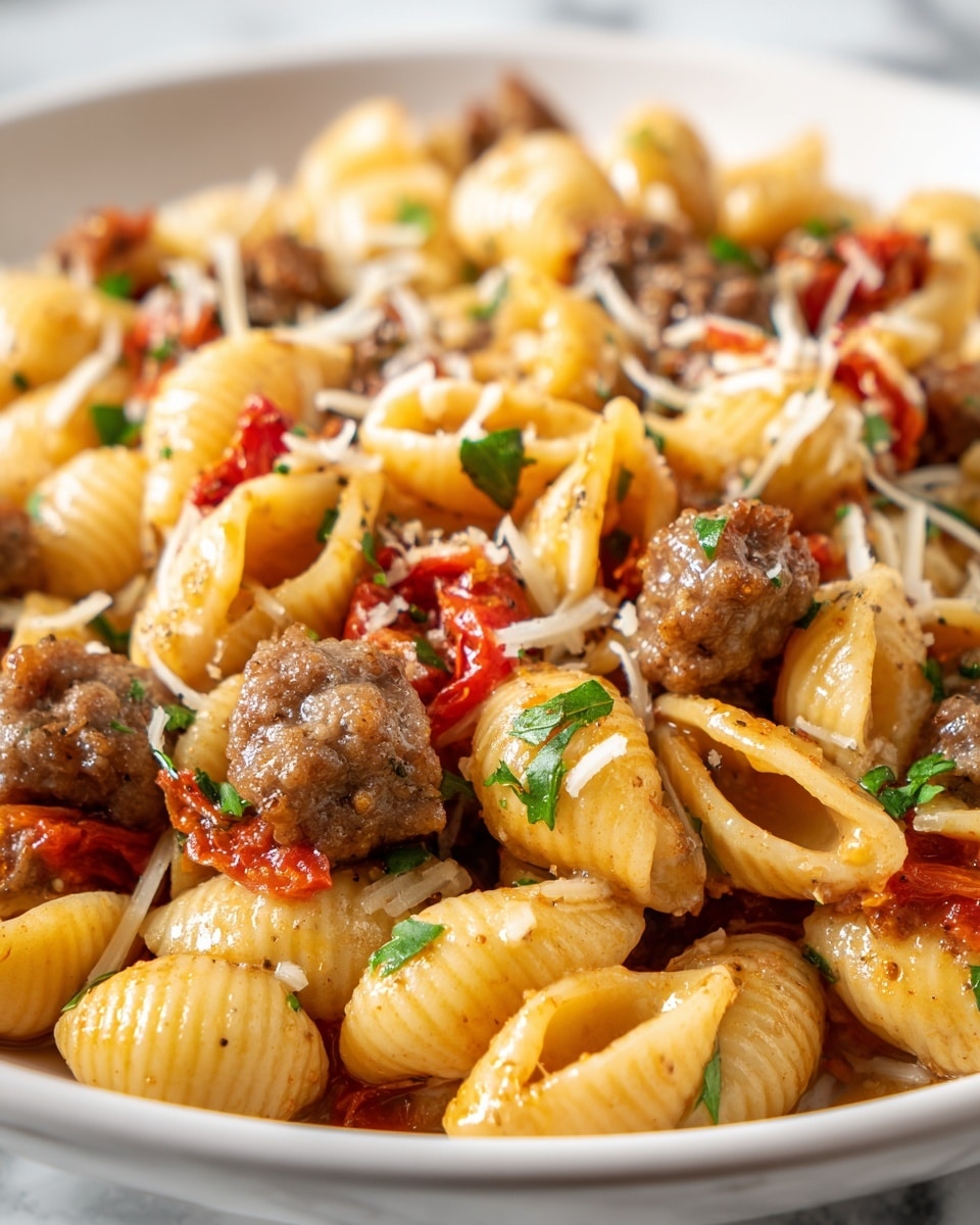 Easy Orecchiette Pasta with Sausage and Spinach Recipe - Recipe Image