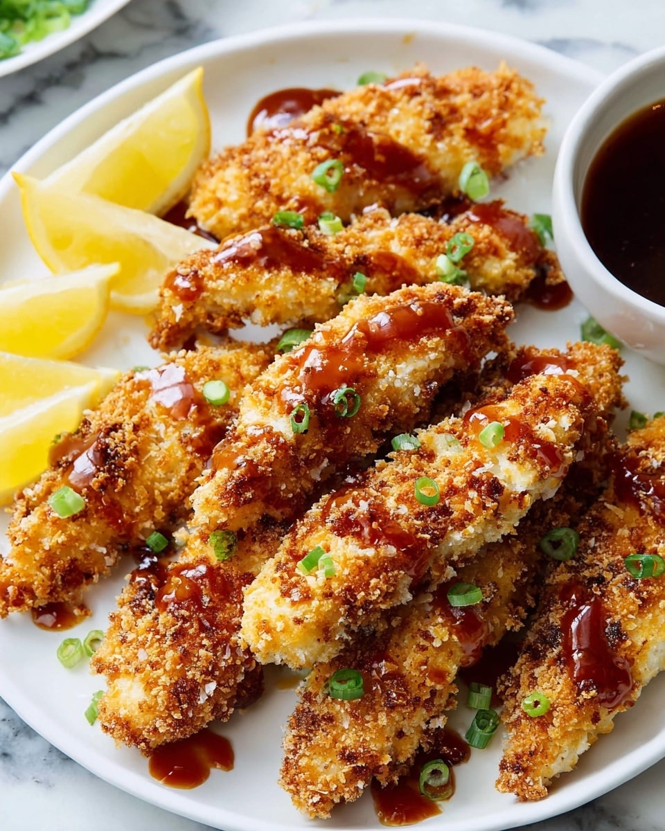 Asian Glazed Chicken Fingers Recipe - Recipe Image