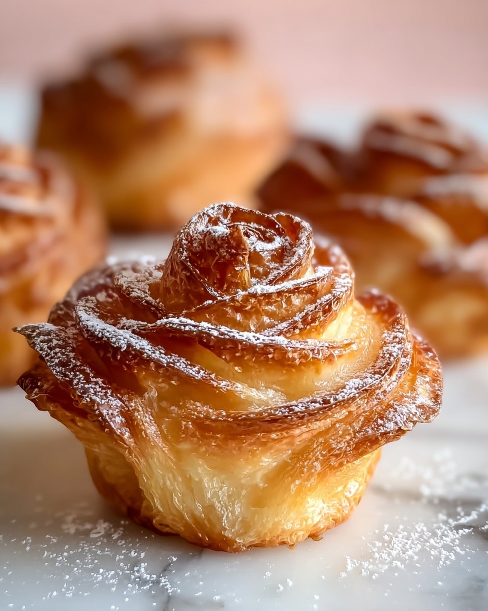 Cinnamon Sugar Puff Pastry Cruffins Recipe - Recipe Image