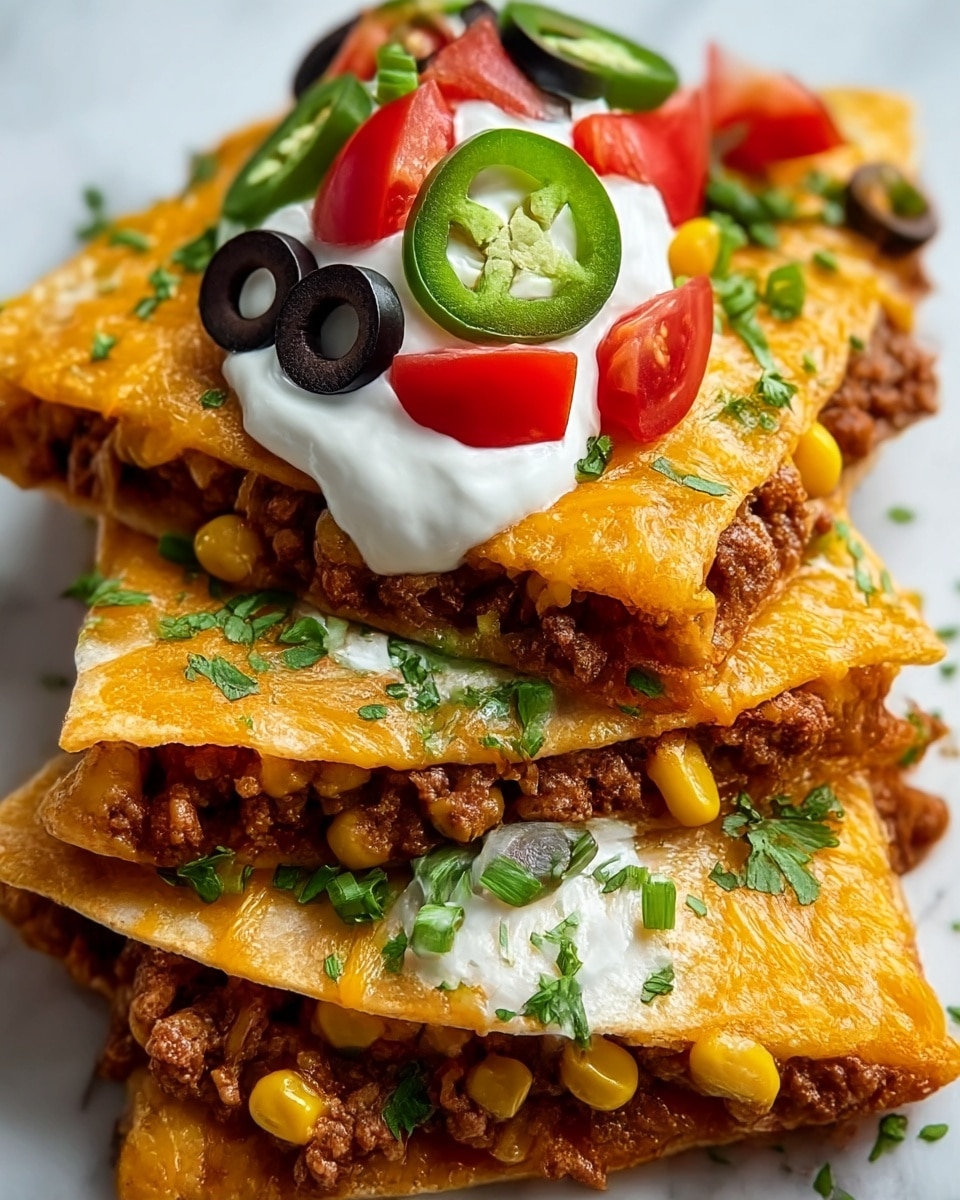 Cheesy Spicy Mexican Pizza Burritos Recipe - Recipe Image