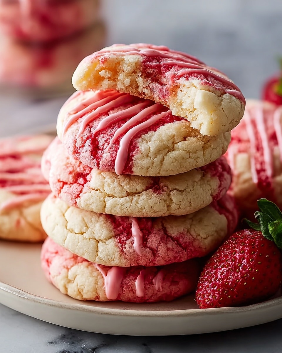 Double Strawberry Sugar Cookies Recipe - Recipe Image