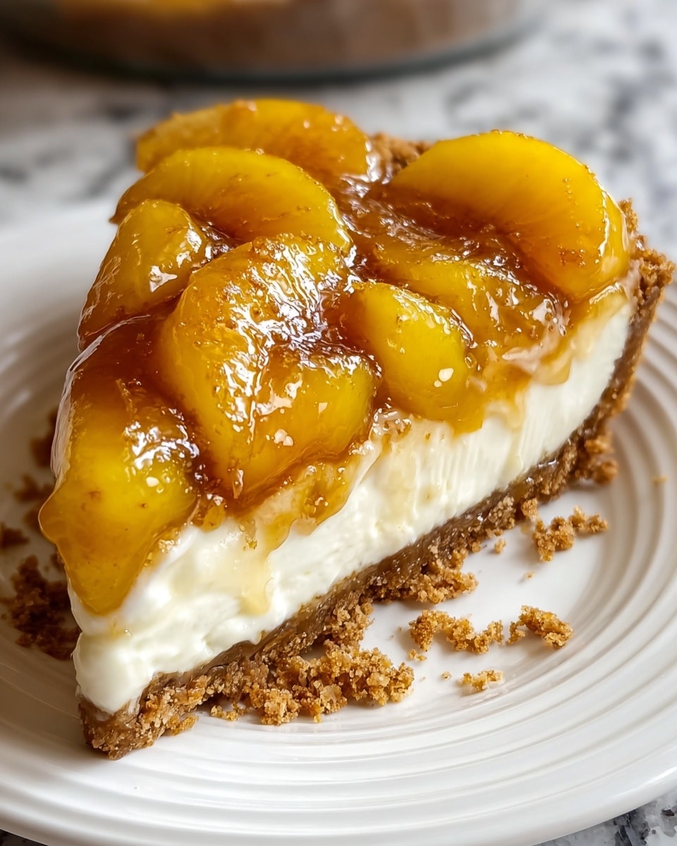 Peach Cobbler Cheesecake Fusion Recipe - Recipe Image