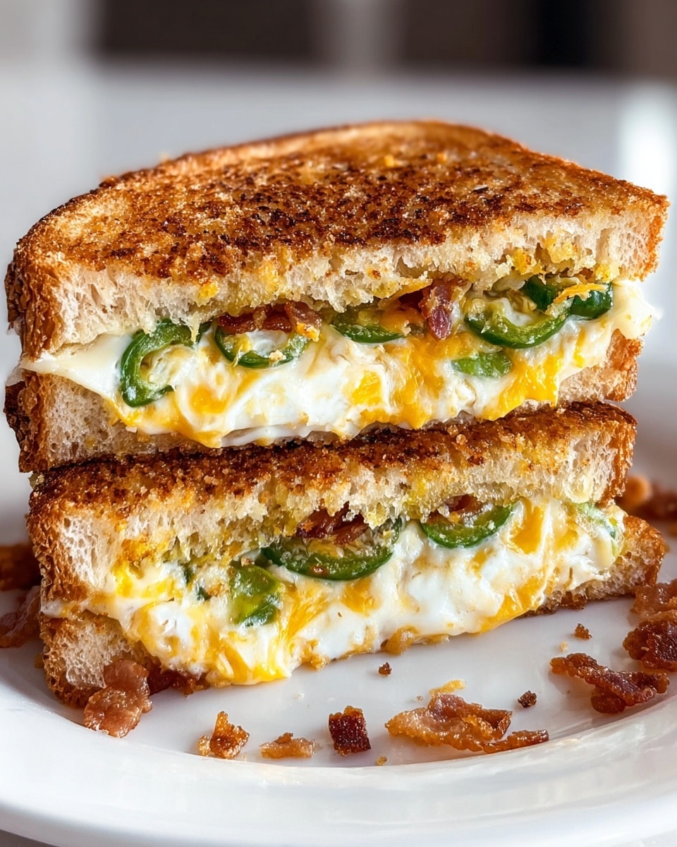 Jalapeño Popper Grilled Cheese Sandwiches Recipe - Recipe Image