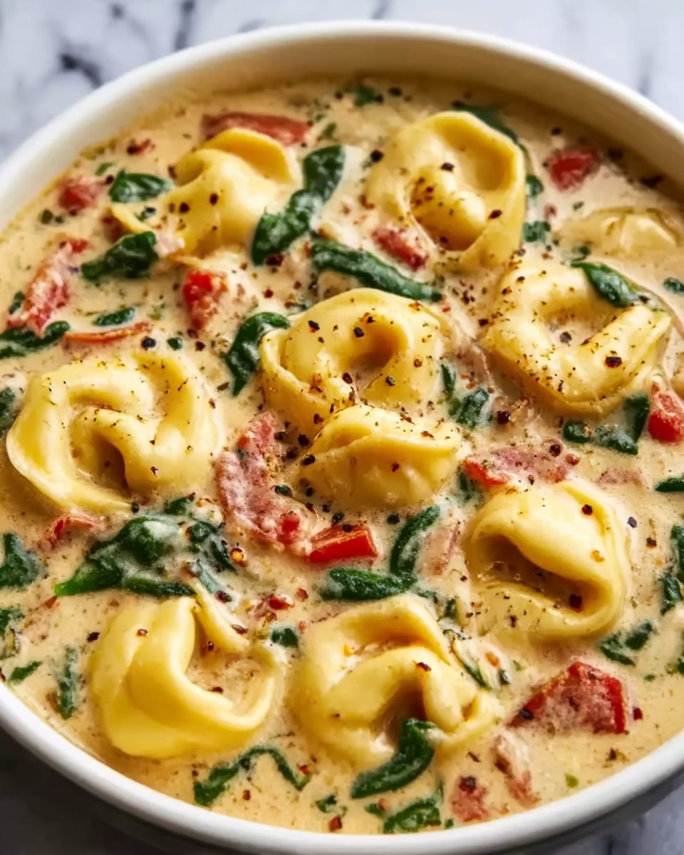 Slow Cooker Creamy Tortellini Soup Recipe - Recipe Image