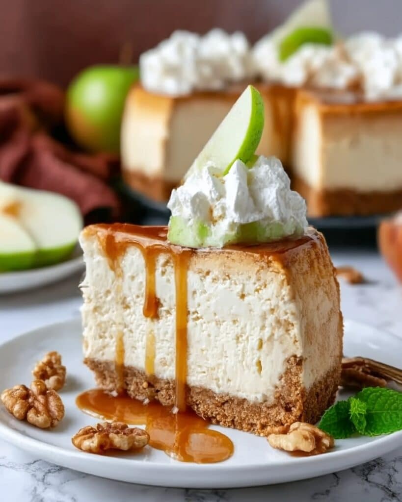 Caramel Apple Blondie Cheesecake Recipe