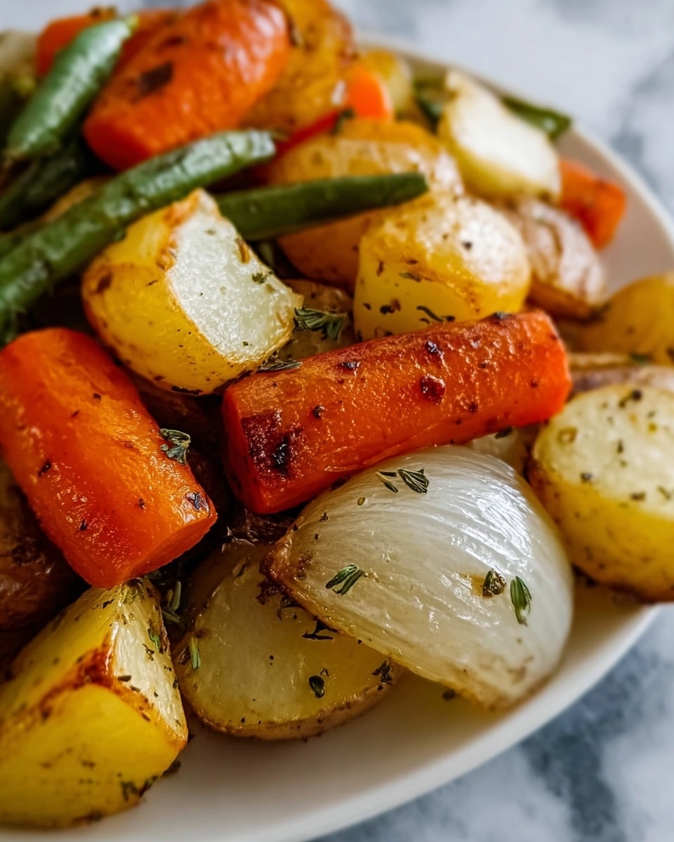 Garlic Herb Roasted Vegetables Recipe - Recipe Image