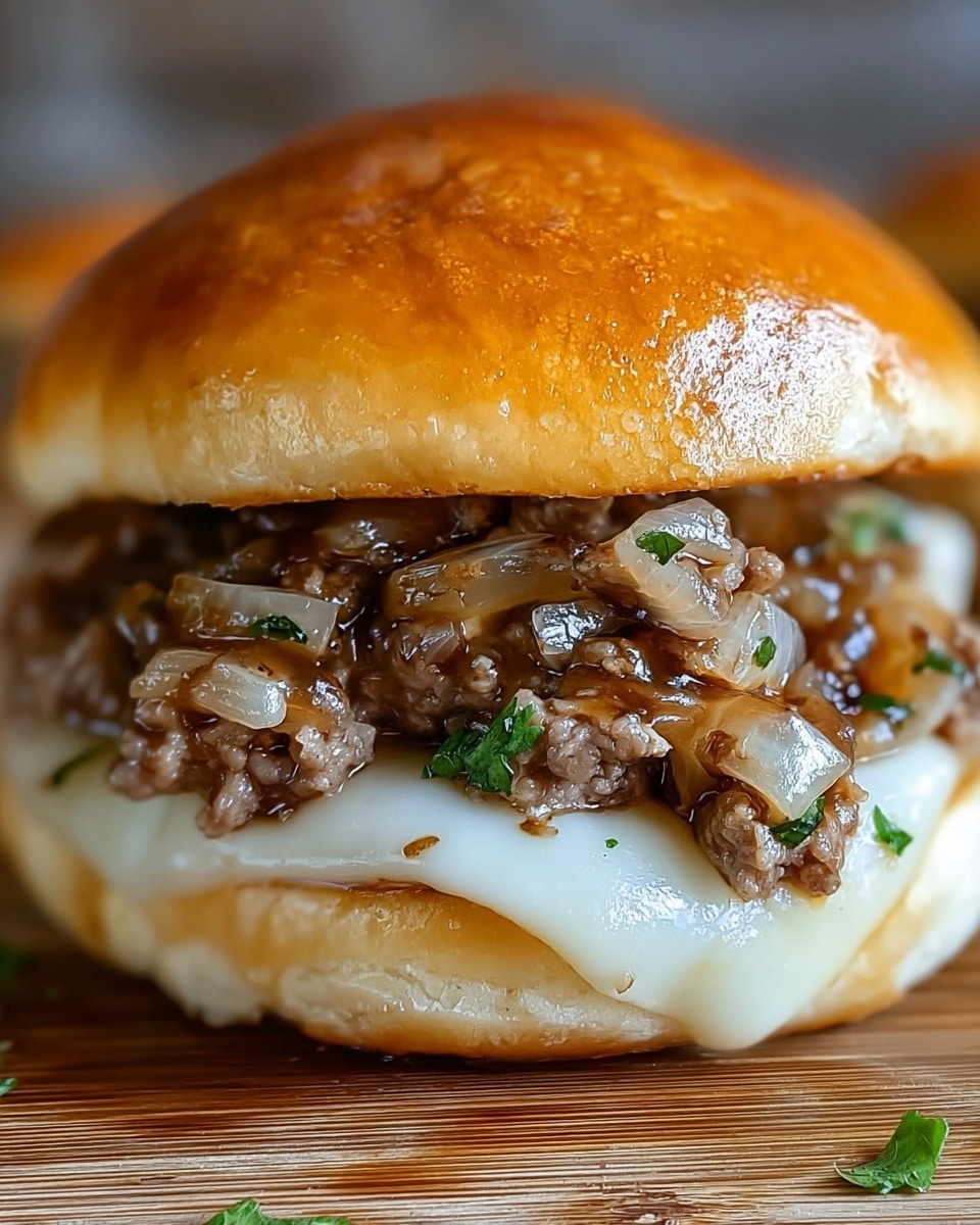 French Onion Beef Sloppy Joes Recipe - Recipe Image