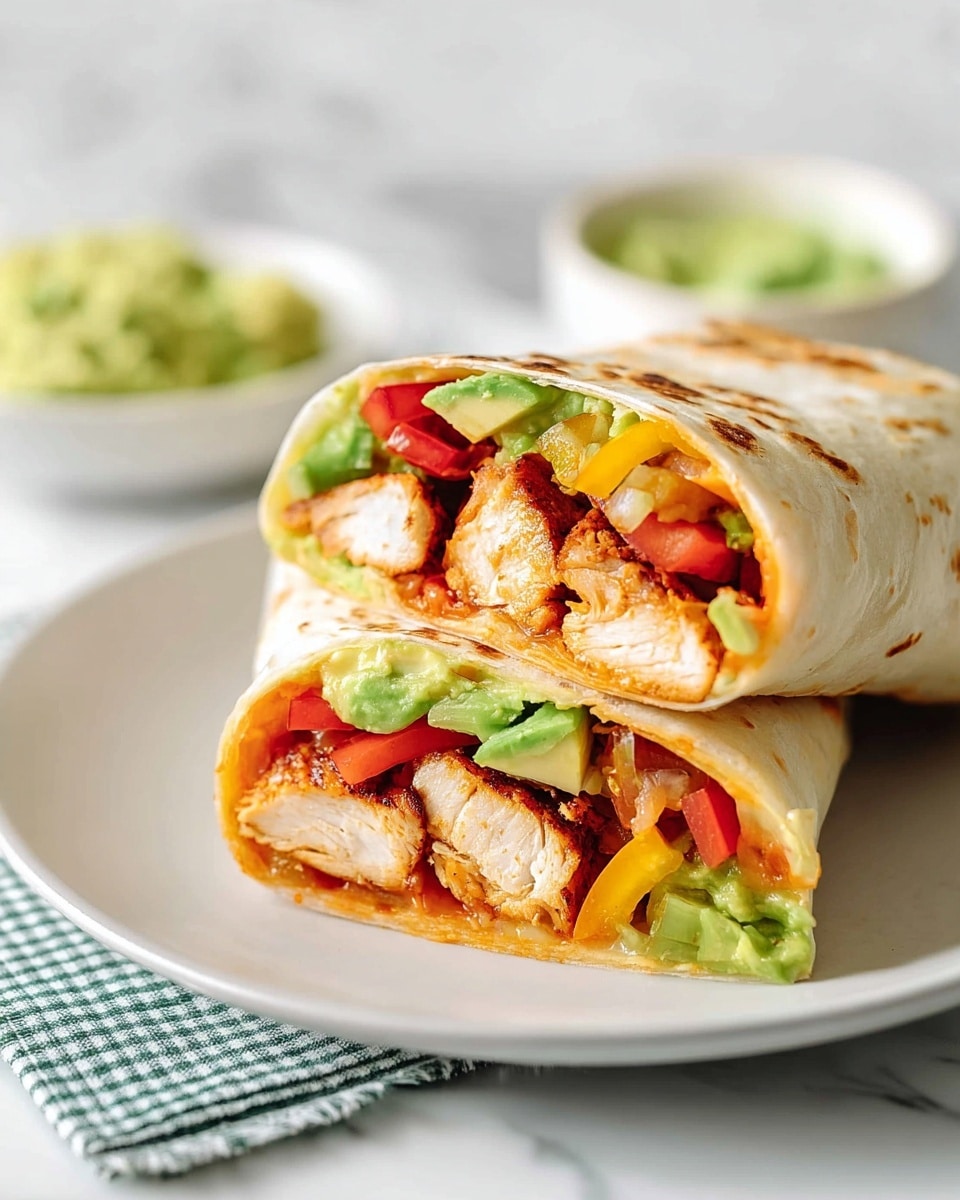 Easy Chicken Fajita Wraps Recipe - Recipe Image