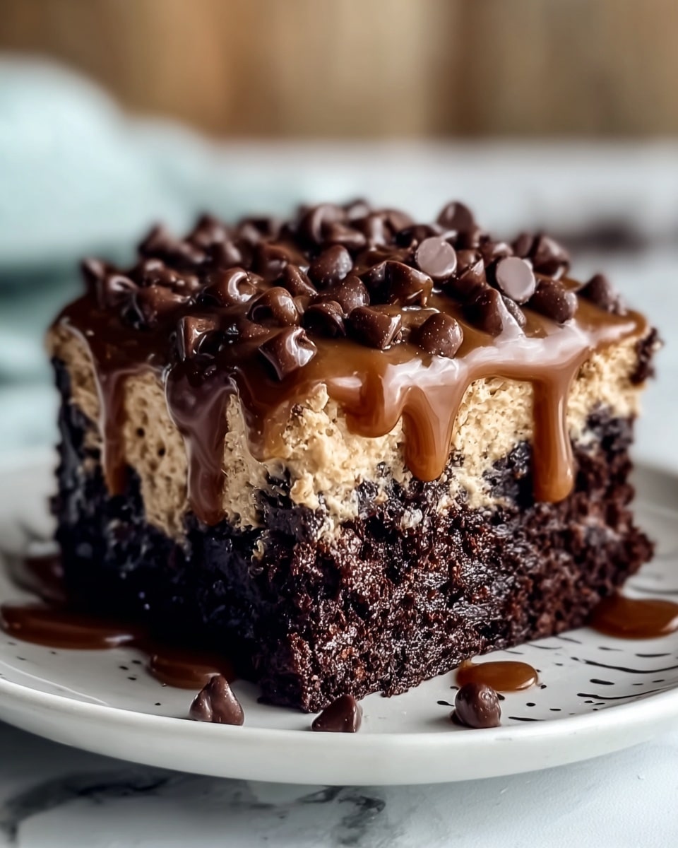 German Chocolate Poke Cake Recipe - Recipe Image