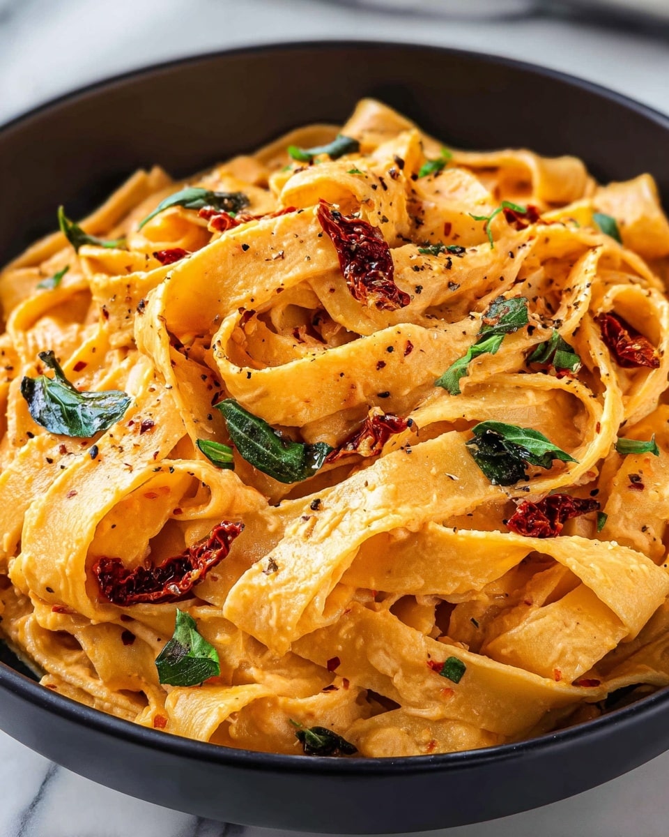 Creamy Sun-Dried Tomato Fettuccine Recipe - Recipe Image